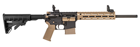 [850050173731] Tippmann Arms A101336 M4-22 LTE 22 LR 10+1 16" Black Parkerized Threaded Barrel, Matte Black Aluminum Receiver w/Picatinny Rail, FDE M-LOK Handguard, Composite Forend, Black Polymer Stock, FDE Gen2 Gr