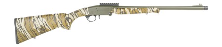 [8053800949026] Charles Daly 930426 101  Compact 20 Gauge Break Open 3" 1rd Black Steel Single Shot Barrel  &  Receiver w/Picatinny Rail, Fixed Mossy Oak Bottomland Synthetic Stock, Beretta Benelli Mobil Choke System