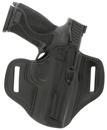 [601299030091] Galco CM212B Combat Master  OWB Black Leather Belt Slide Fits 1911 Right Hand