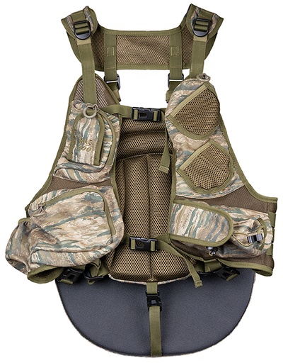 [049443939423] Moultrie KHT0228 Run N Gun Turkey Vest 200 Real Tree Edge