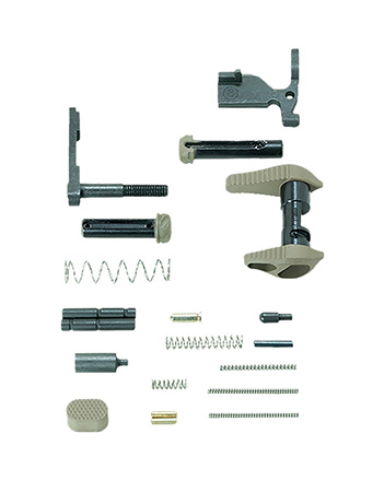 [816397027250] Timber Creek Outdoors ARLPKFDE AR Lower Parts Kit Flat Dark Earth Aluminum