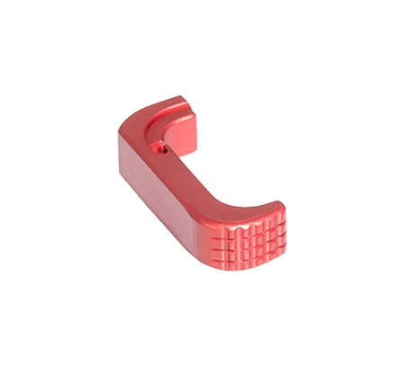 [840253800152] Timber Creek Outdoors GLEMRR Glock 17/19 Extended Magazine Release Anodized Red Aluminum