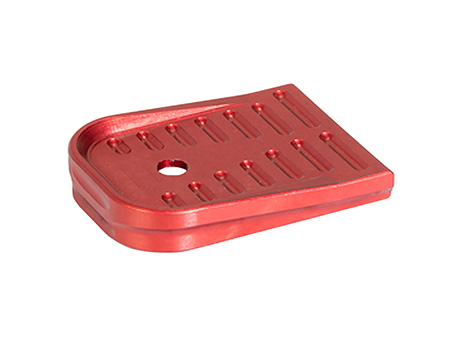 [840253800442] Timber Creek Outdoors GLMFPR Glock 17/19 Magazine Floor Plate Red Aluminum