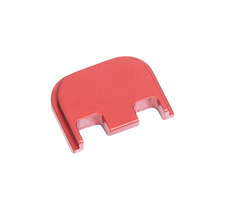 [840253800657] Timber Creek Outdoors GLSCPR Glock 17/19 Slide Cover Plate Red Aluminum