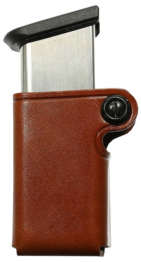 [601299124073] Galco SMC26 SMC Mag Case Single Tan Leather Belt Loop Compatible w/ Taurus PT945 Belts 1.75" Wide Ambidextrous Hand