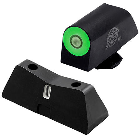 [647533001083] XS Sights GLX201S5G DXT2 Pro Night Sight Set Green Tritium Front/Black Oxide Frame, Compatible w/Glock