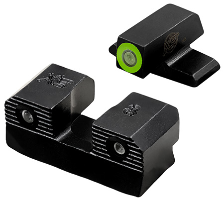 [647533004244] XS Sights SIR201P6G R3D 2.0 Night Sight Set Green Tritium Front/Black Oxide Frame Fits Sig/Springfield/FN 509
