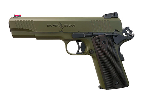 [812052026026] T R Imports 191145GREEN 1911 45 ACP 7+1 Overall Green Cerakote, Walnut Grip