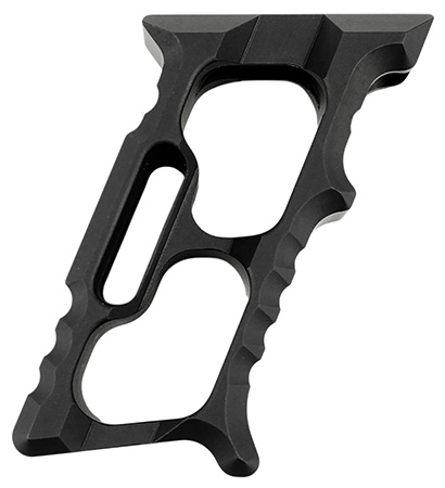 [612789314805] Tyrant CNC TD552BLKM1 Minivert Grip Halo Black Aluminum Fits AR15