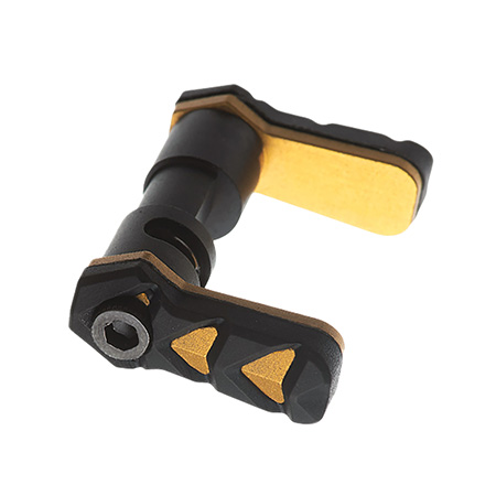 [612789317844] Tyrant CNC TDSSARGOLD Safety Selector Nexgen AR-15 Gold Aluminum/Rubber