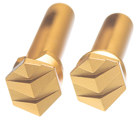 [612789317479] Tyrant CNC TDAR15TPGOLD Takedown Pins Enhanced AR-15 Gold Aluminum