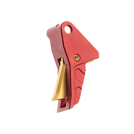 [764046031342] Tyrant CNC TDECHETRIGRED/GOLD I.T.T.S Trigger Red/Gold Fits Springfield Echelon