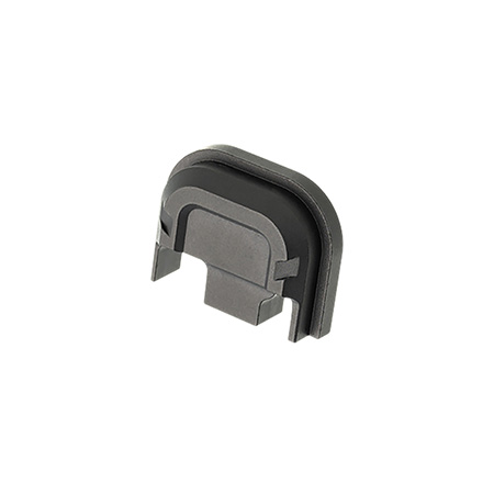 [7426848612411] Tyrant CNC TDG14SPBLACK Slide Cover Plate  Chevron Design Glock Gen1-4 Black Aluminum