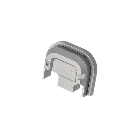 [7426848612855] Tyrant CNC TDG14SPGREY Slide Cover Plate  Chevron Design Glock Gen1-4 Grey Aluminum