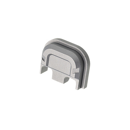 [7426848612909] Tyrant CNC TDG5SPGREY Slide Cover Plate  Chevron Design Glock Gen5 Grey Aluminum