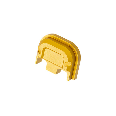 [7426848612886] Tyrant CNC TDG5SPGLD Slide Cover Plate  Chevron Design Glock Gen5 Gold Aluminum