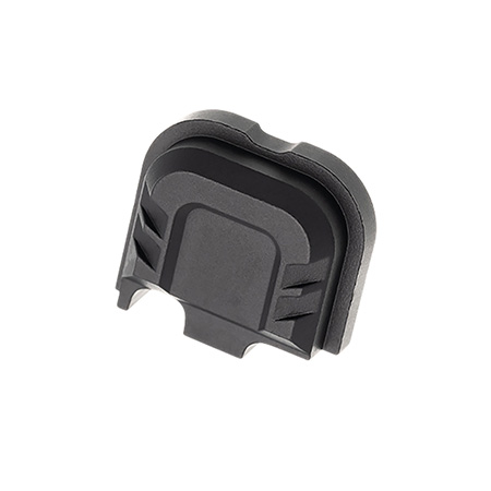 [7426848614392] Tyrant CNC TDG43X48SPBLACK Slide Cover Plate  Chevron Design Glock 43x/48 Black Aluminum