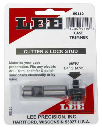 [734307901103] Lee Precision 90110 Cutter  &  Lock Stud Case Trimmer Stainless Steel