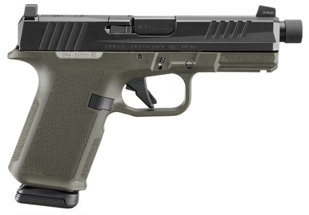 [736676194360] Ruger 19436 RXM 9mm Luger 15+1 4.50" Black FNC Nitride Threaded Barrel  &  Optic Ready/Serrated Slide, OD Green Polymer Frame w/Accessory Rail, Textured Grip, RMSc/RMR/DeltaPoint Pro Footprint