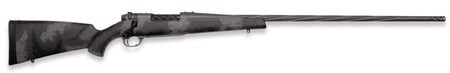 [747115454884] Weatherby MLW01N7MMWR8B Mark V Live Wild 7mm Wthby Mag 3+1 26" Carbon Gray Cerakote Fluted Threaded Barrel  &  Steel Drilled  &  Tapped Receiver, Black w/Gray Accents Fixed Polymer Stock, Right Hand
