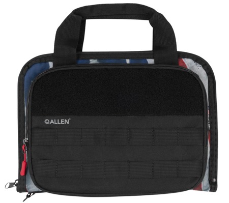 [026509088226] Allen 1122 Victory Taper Case Double Red/White/Blue Holds 2 Handguns
