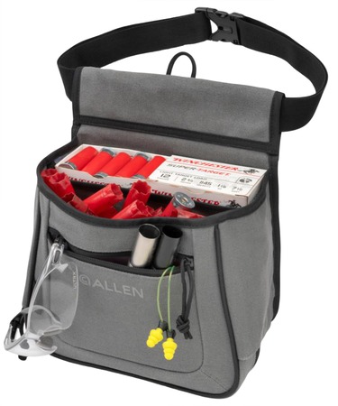 [026509088776] Allen 8409 Rival Shell Bag Double Gray Cotton Canvas 2 Boxes of Shells