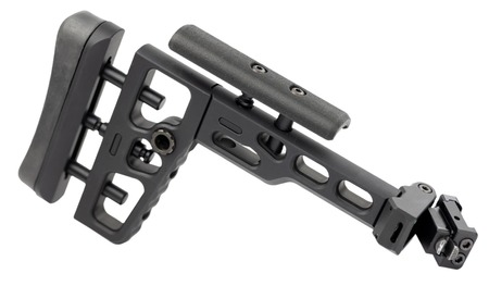 [840478600230] Samson 040617001 S.A.S.K. Tactical Black Anodized Aluminum Folding Skeletonized
