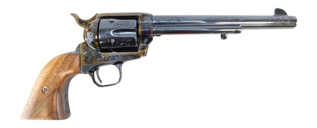 [098289009746] Colt Mfg P2870Z Single Action Army 150th Anniversary 45 Long Colt 6 Shot 7.50" Engraved Blued Barrel  &  Cylinder, Engraved Color Case Hardened Frame, Walnut Grip