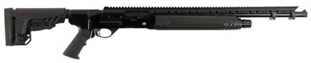 [851799004706] Hatfield Gun Company USA12T SAS  12 Gauge Semi-Auto 3" 4+1 20" Black Smooth Bore Barrel, Black Picatinny Rail Aluminum Receiver, Black Adjustable Synthetic Stock