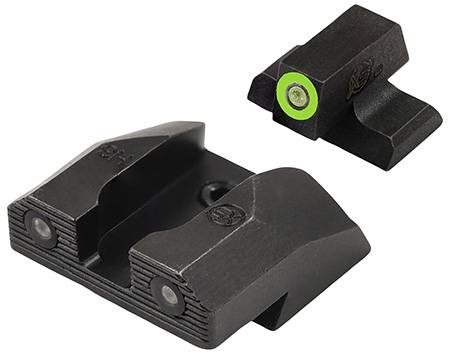 [647533004251] XS Sights SPR202P6G R3D 2.0 Night Sight Set Green Tritium Front/Black Oxide Frame Fits Springfield SA-35