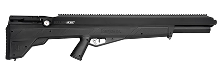 [028478155626] Benjamin BPBM3S Bulldog M357 PCP 357 Pellet 5 Shot Black Lothar Walther Barrel, Black Receiver w/Picatinny Rail, Fixed Bull Black Stock