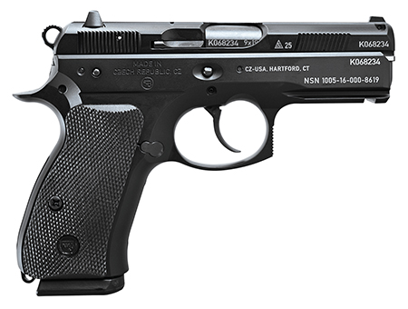 [806703912974] CZ-USA 91297 75 P01 50th Anniversary Elite 9mm Luger 15+1 3.75" Black Steel Barrel  &  50th Anniversary Engraved/Serrated Slide, Black Polycoat Aluminum Frame w/Beavertail, Black Rubber Grip