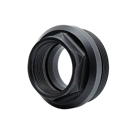 [810048493975] Armaspec ARM891-BLK HUB Thread Adapter Fits 1 3/8"x24 External 0.9x24 Internal Stainless Steel Black