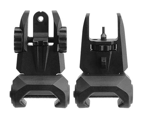 [729205659294] TACFIRE IS012B  FRT/RR PLN/LOWPRO POLY FLIPUP SGHT