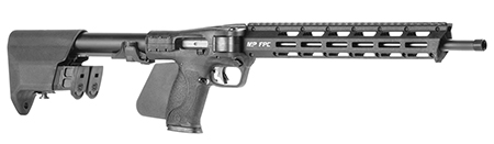 [022188902815] Smith  &  Wesson 14528 M & P FPC *CA Compliant 10mm Auto 10+1 16.25" Black Oxide Barrel, Black Anodized Aluminum Receiver w/Picatinny Rail, M-LOK Handguard, Side Folding w/Mag Storage Black Polymer Stock
