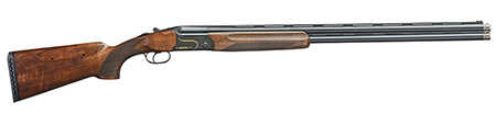 [8057829617195] F.A.I.R. FRCRRAV1232 Carrera V  12 Gauge Break Open 3" 2rd 32" Black Over/Under Vent Rib Barrel, Black w/Gold Inlay Receiver, Walnut w/Adj Comb Stock, TechniChoke XP70 Choke System