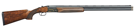 [8057829617201] F.A.I.R. FRCRRAV2030 Carrera V 20 Gauge Break Open 3" 2rd 30" Black Over/Under Vent Rib Barrel, Black w/Gold Inlay Receiver, Walnut w/Adj Comb Stock, TechniChoke XP70 Choke System