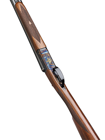 [8057829617263] F.A.I.R. FRISII1628 Iside II 16 Gauge Break Open 2rd 28" Side By Side Barrel, Color Case Hardened w/Engraving, English Style Walnut w/Straight Grip Stock, Technichoke XP50 Choke System
