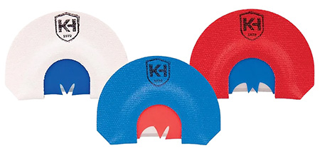 [049443939102] Knight  &  Hale KHT0206 HD Hen Mouth Call Attracts Turkey Red/White/Blue 3Pack