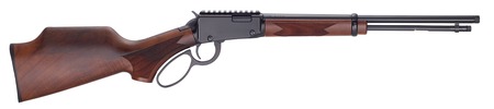[619835011374] Henry H001PGHR22M Sporter Carbine 22 WMR 10+1 16.50" Blued Threaded Barrel, Black Aluminum Receiver w/Picatinny Rail, American Walnut Fixed w/Pistol Grip Stock