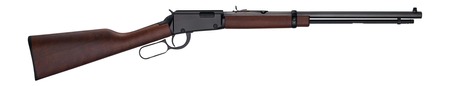 [619835011558] Henry H001T17H Frontier 17 HMR 13+1 20" Blued Octagon Barrel, Black Aluminum Receiver, American Walnut Straight Grip Stock
