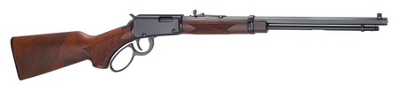 [619835011626] Henry H001TPG22 Western Frontier 22 S/L/LR 16/17/23+1 20" Blued Octagon Barrel, Black Aluminum Grooved Receiver, American Walnut Fixed w/Pistol Grip Stock