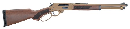 [619835100313] Henry H010XCW4570 Explorer Carbine 45-70 Gov 4+1 16.50" Burnt Bronze Cerakote Threaded Barrel, Burnt Bronze Cerakote Steel Drilled  &  Tapped Receiver, American Walnut Fixed w/Pistol Grip Stock
