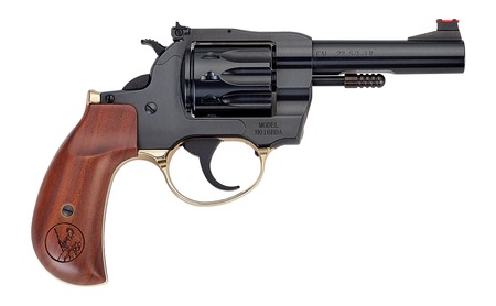[619835400543] Henry H016BDA Golden Boy  22 S/L/LR 10 Shot 4" Blued Round Barrel, Blued Cylinder, Blued Polished Steel Frame, American Walnut Birdshead Grip, Exposed Hammer