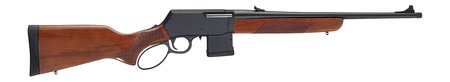 [619835030047] Henry H023450 Supreme  450 Bushmaster 5+1 18" Blued Threaded Barrel, Black Hardcoat Anodize Aluminum Drilled  &  Tapped Receiver, American Walnut Fixed w/Pistol Grip Stock