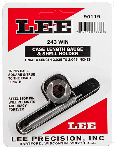 [734307901196] Lee Precision 90119 Case Length Gauge  243 Win