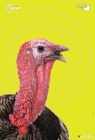 [026509046752] Allen 15267 EZ Aim Splash Reactive Target Turkey Hanging Paper Universal 12"x18" Multi-Color 6Pack