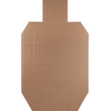[816506025344] Action Target IDPACB100 IDPA Competition  Torso Cutout Hanging Cardboard Brown 100Ct