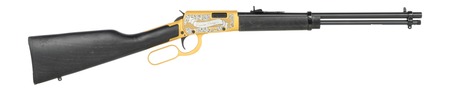 [754908900879] Rossi RL22181WD-GLD2RR Rio Bravo  22 LR 15+1 18" Black Oxide Polished Barrel, Gold Cerakote Aluminum Receiver, Fixed Wood Stock