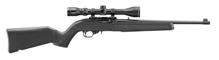 [736676320011] Ruger 32001 10/22 w/Optic 22 LR 10+1 16.40" Satin Black Threaded Barrel, Steel Drilled  &  Tapped Receiver, Black Fixed w/M-LOK Polymer Stock, Viridian EON 3-9x40mm Scope